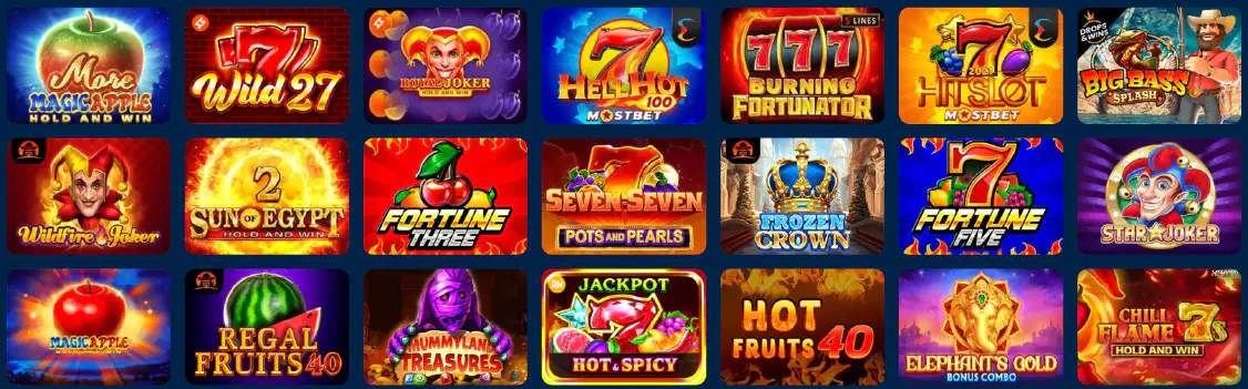 Automaty w Mostbet Casino